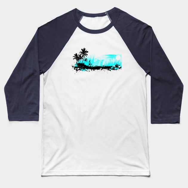 Tropicana boogie Baseball T-Shirt by thesurfshirtco